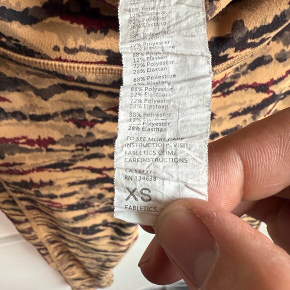 Fabletics Cacao Tigress On-The-Go PowerHold High-Waisted Mesh Leggings - Picture 9 of 12